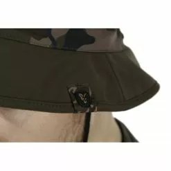 Fox Chapeau Renard Boonie -Accessoires de cuisine Soldes CHH023 Fox Khaki Camo Boonie Hat logo detail 550x550w