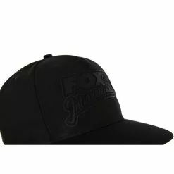 Casquette Snapback Flat Peak Fox Noir Camo -Accessoires de cuisine Soldes CHH029 Fox Black Camo Snap Back Cap logo detail 550x550w