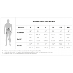Short RidgeMonkey APEarel CoolTech Gris -Accessoires de cuisine Soldes CoolTech20Shorts20Adult20Size20Guide20White 550x550w