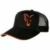 Casquette Trucker Fox Noire Et Orange -Accessoires de cuisine Soldes Fox Black and Orange Trucker Cap 550x550w
