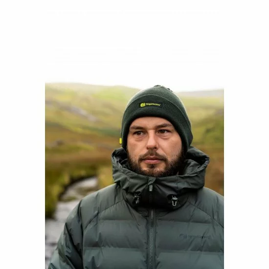 Bonnet à Pompon RidgeMonkey APEarel Vert 5 Bonnet à Pompon RidgeMonkey APEarel Vert – Image 3