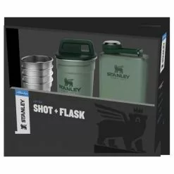 Stanley The Pre-Party Shotglass + Flask Set Hammertone Green