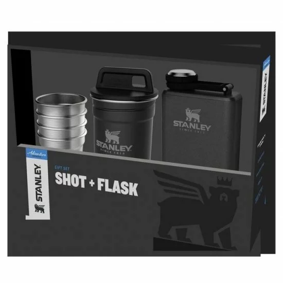 Stanley The Pre-Party Shotglass + Flask Set Noir Mat 3 Stanley The Pre-Party Shotglass + Flask Set Noir Mat